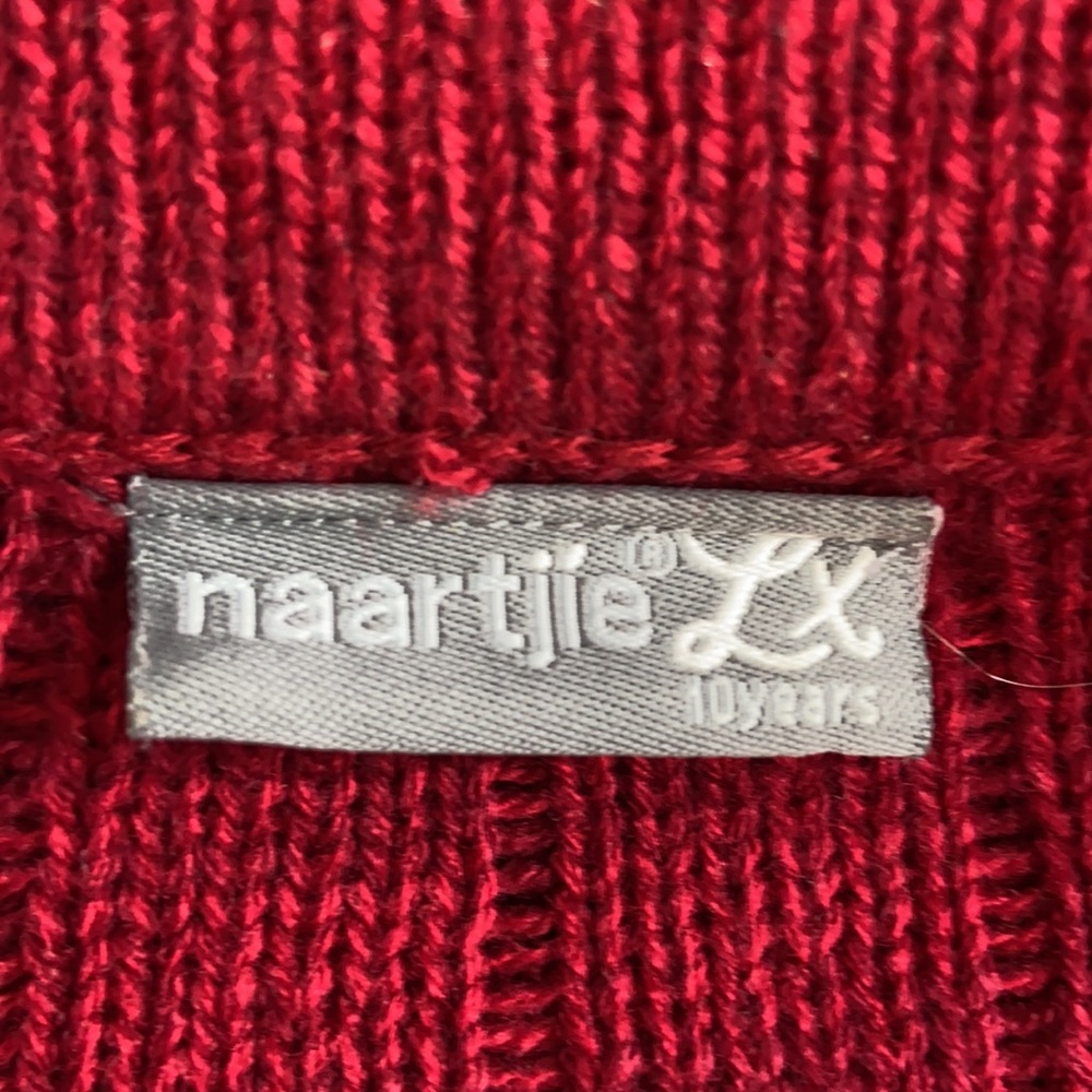 Red Wool Cardigan - Picture 3 of 4